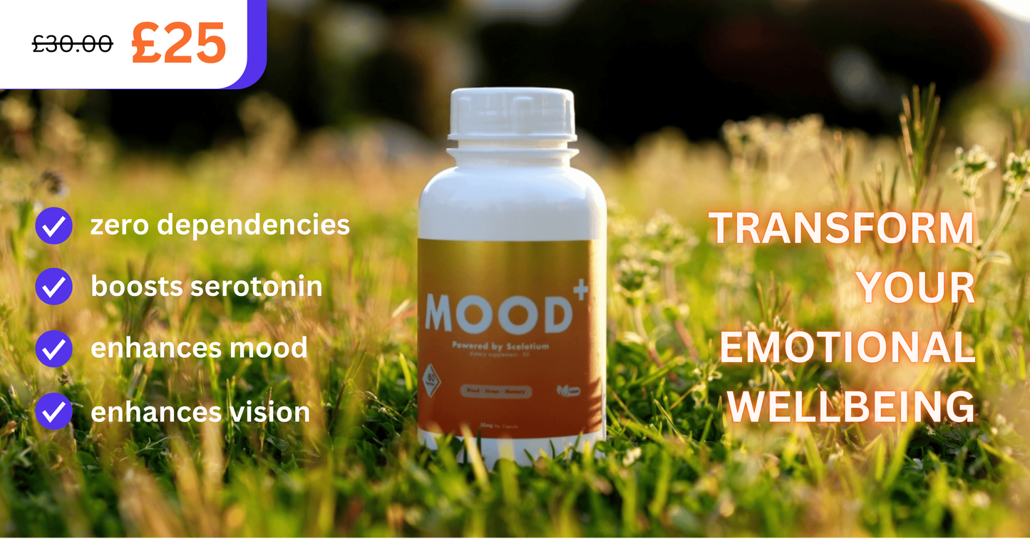 Mood+ Natural Sceletium (Kanna) Herbal Supplement